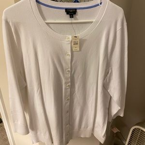 NWT Talbots 3/4 Sleeve Button Down Pima Carrigan
